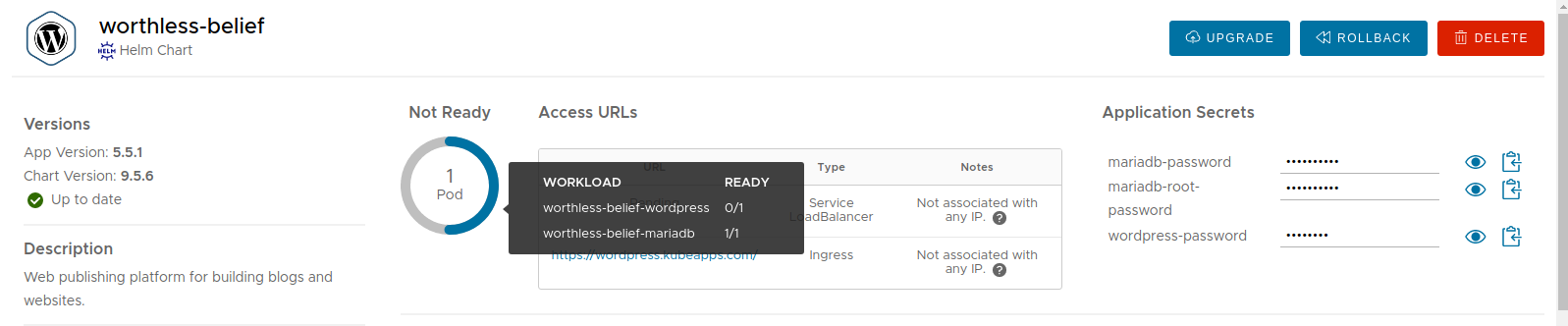 WordPress deployment